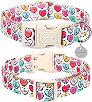 Vista 209 de DOGWONG Collar de perro Airtag de algodón y cáñamo, collar resistente para perros con soporte para Airtag, collares verdes para perros pequeños