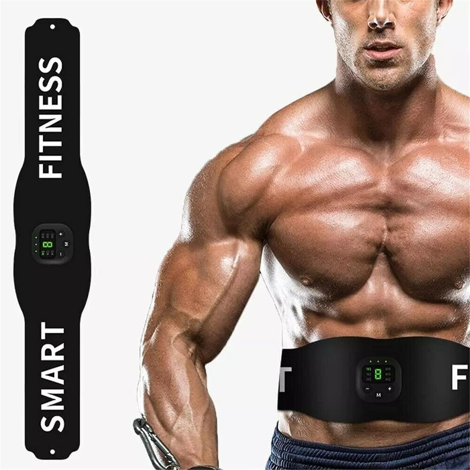 Oracle MART 6 Modes EMS Muscle Stimulator, Abs Trainer Fitness Training Gear Weight Muscle Training, Ab Belt Toning Gym Workout Machine for Men & Women