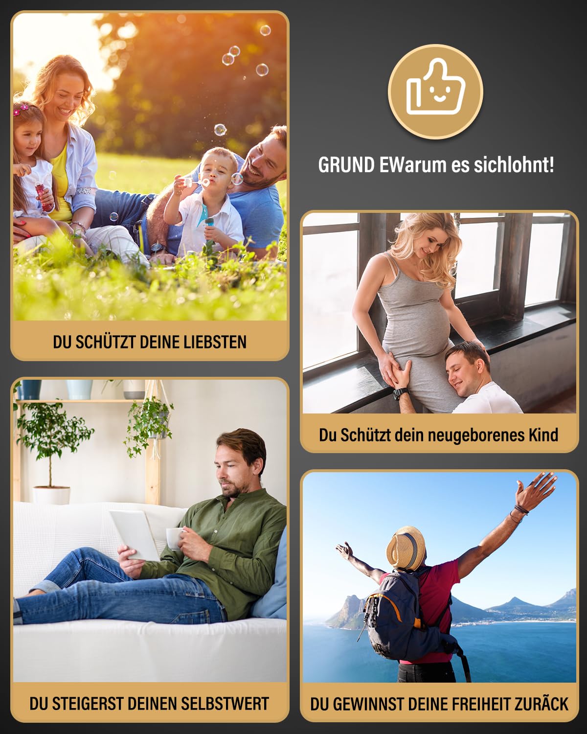 Rauchentwöhnung Hilfsmitte,Wagxoey Rauchentwöhnung Hilfsmittel mit 12 Gratis Filtern– Nikotinfreie Filter Stressabbau & Atemtraining Tigeraugenfarbe
