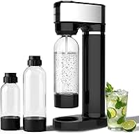 Máquina De Água Com Gás Para Casa, Máquina De Refrigerante A Vapor Com 2 Garrafas Livres De Bpa (1L + 0,5L), Máquina De Água Carbonatada E Bebidas Efervescentes, Compatível Com Cilindro