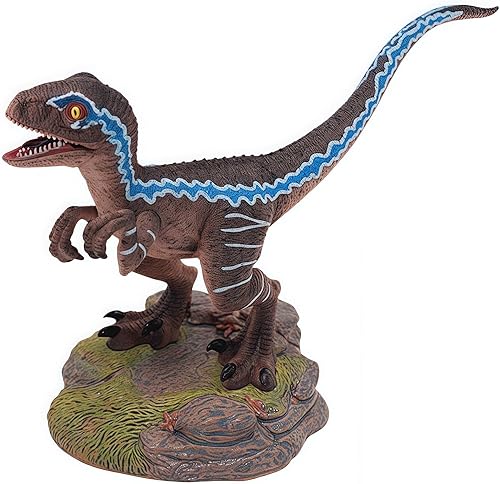 Miniatura 3 de Gemini & Genius - Figuras de acción de velociraptor con diseño de dinosaurio, mandíbula y manos móviles, 11.5 pulgadas de longitud, regalos,
