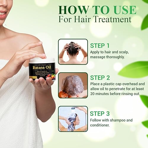 Miniatura 3 de Aceite de batana crudo 100% natural para el crecimiento del cabello, aceite para el cabello Dr. Sebi de Honduras, evita la pérdida de cabello,