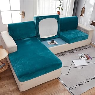 Aksamitna sofa pokrowce na siedzenia do salonu Elastyczna poduszka poduszka poduszki narożne Sliplovers Chaise Longue Couch Protector Pokrywa sofa kanapy kanapy