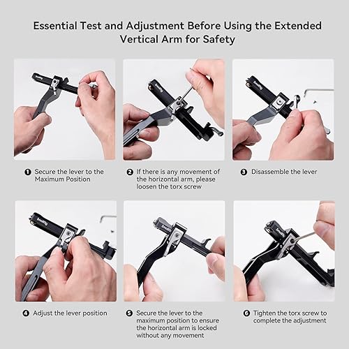 Miniatura 6 de SmallRig Brazo vertical extendido para DJI RS 3 Mini, placa de montaje de extensión para DJI RS 3 Mini - 4196