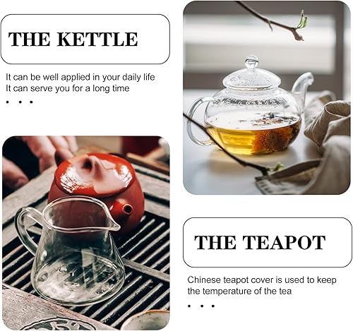 Miniatura 7 de Cabilock 2 piezas de tapa de jarra de agua de repuesto para tetera cubierta de tapón de té para el hogar accesorios de tetera de vidrio