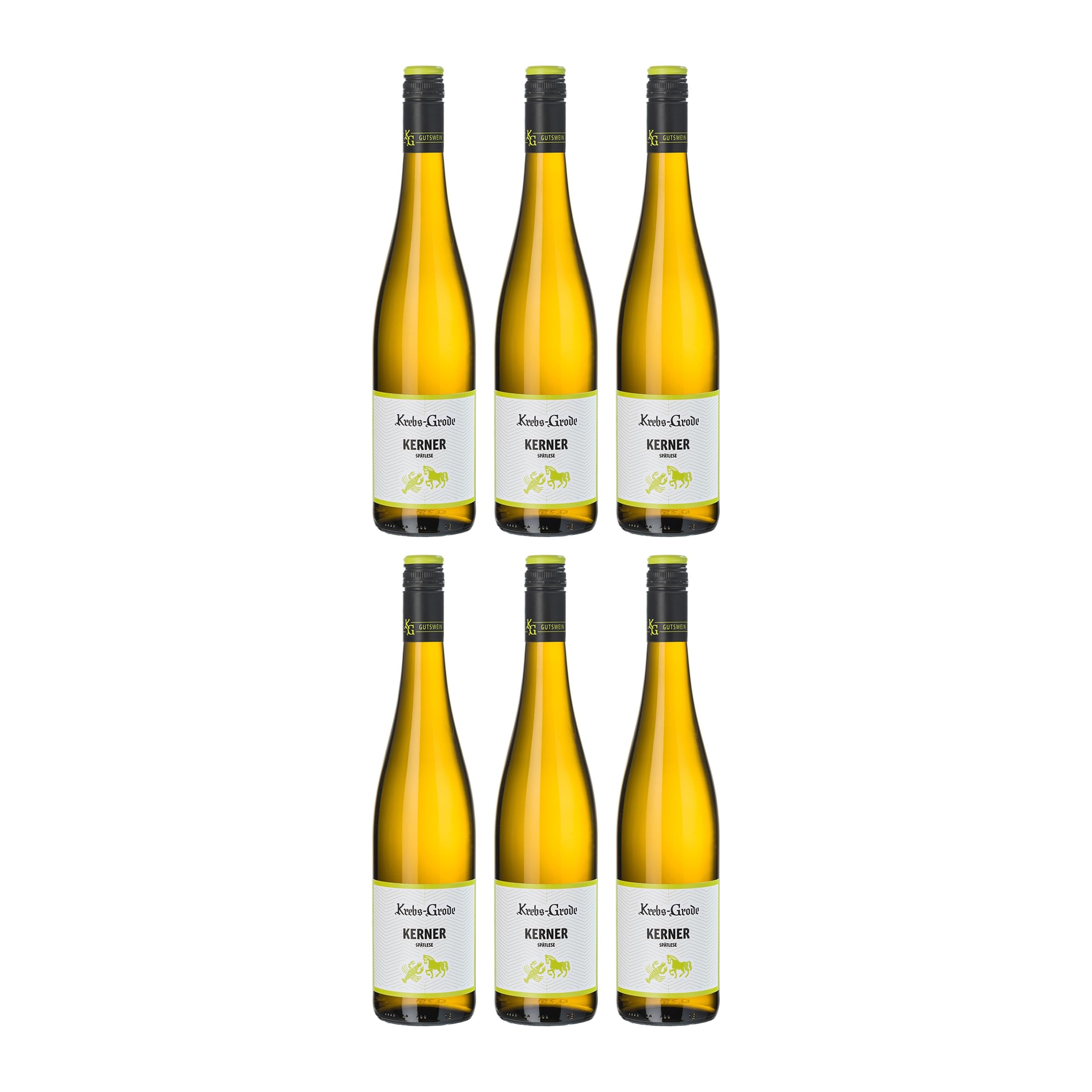 Krebs-Grode Kerner Spätlese Weisswein Weiss süss BIO Vegan Deutschland inkl. FeinWert E-Book (6 x 0.75)