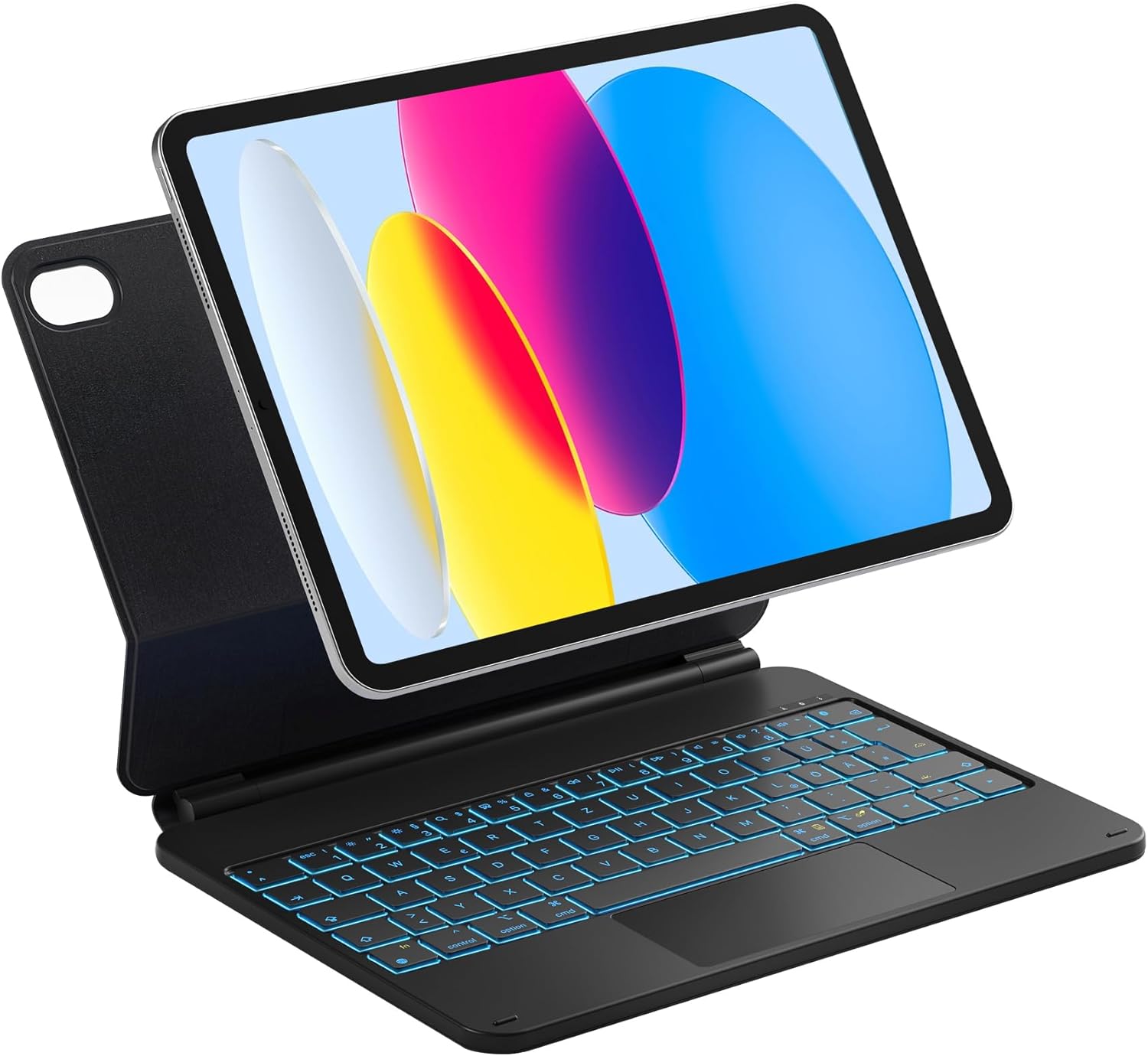 Inateck NeoMagic Magnetic Keyboard Case for iPad 10 Generation 10.9 Inches, 11 Generation 2025 A16 11 Inch, Keyboard with Touchpad, Cantilever Stand, 7-Colour Backlight, KB09119