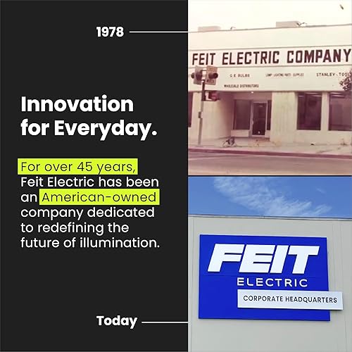 Miniatura 9 de Feit Electric Bombilla LED transparente A19 de base media, equivalente a 60 W, vida útil de 15 años, 810 lúmenes, blanco brillante de 3000 K,