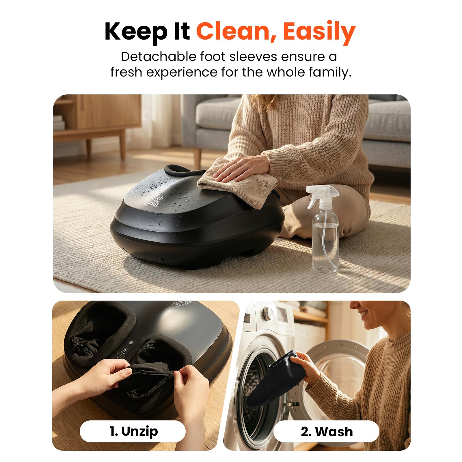 Bob and Brad Lite Foot Massager with Heat, Shiatsu Feet Massager for Plantar Fasciitis, Electric Foot Massagers Deep Kneading, Compression,Circulation- Remote Control, Gifts for Men Women