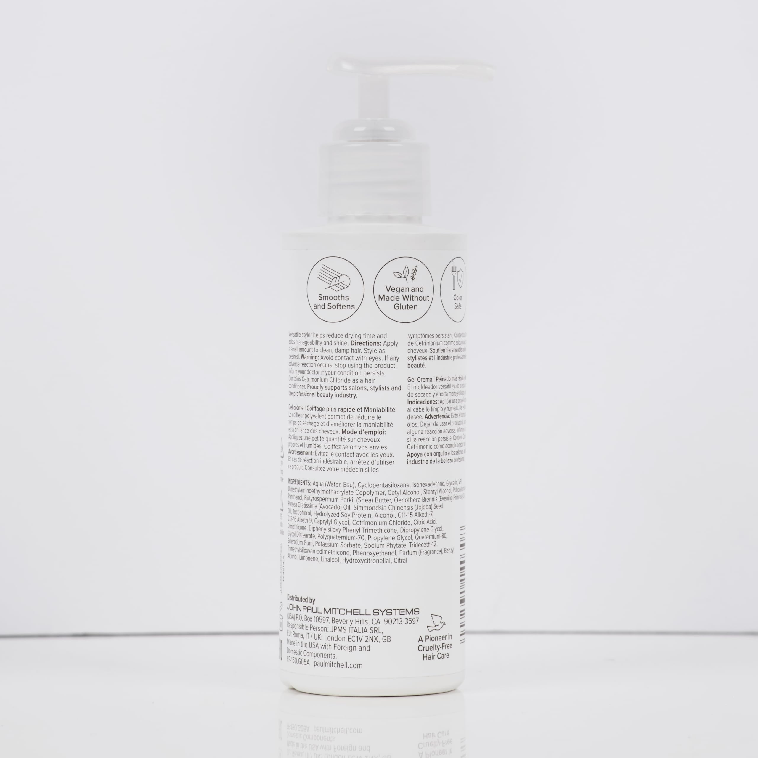 Paul Mitchell Fast Form Styling Cream Gel, Soft Hold, Faster Styling + Manageability, For All Hair Types, 5.1 fl. oz