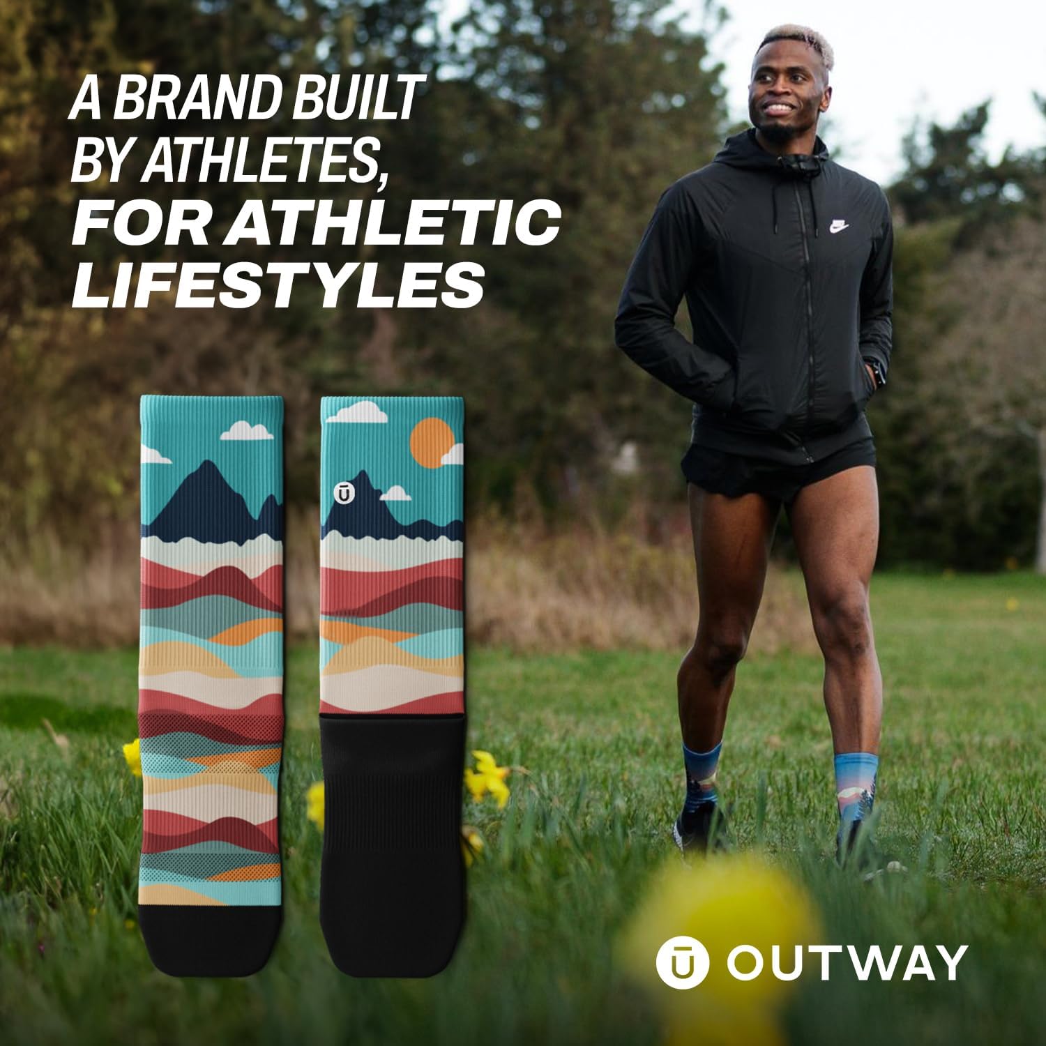 Outway Novelty Crew Socks for Men & Women, Breathable, Moisture-Wicking Athletic Calf Socks with Arch Support - Image 5