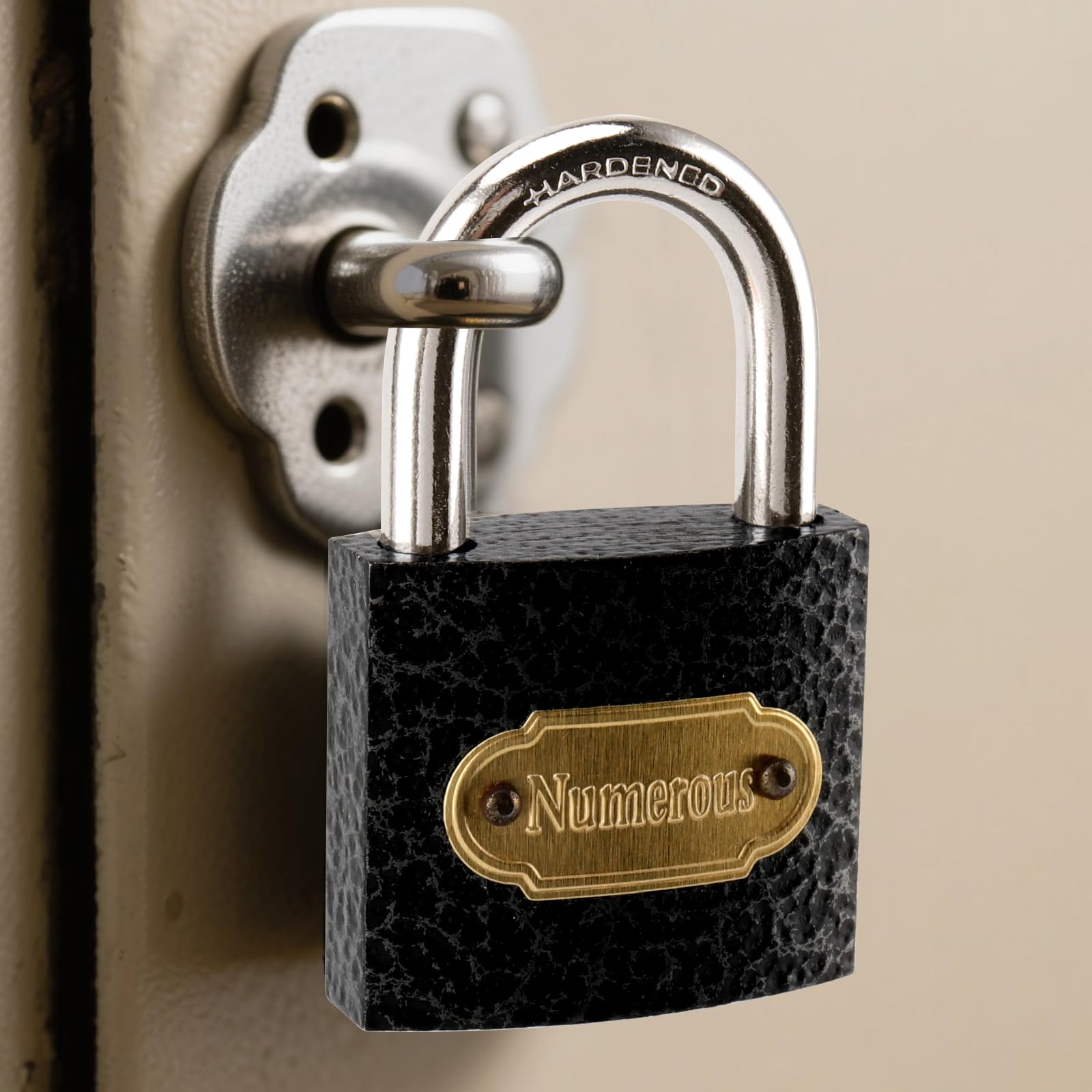 SEUNMUK Confezione da 12 lucchetti con chiavi, da 38 mm, con nucleo in rame, ad alta sicurezza, piccoli lucchetti da esterni per cassette degli attrezzi, porte, capannoni, magazzini, armadi, nero