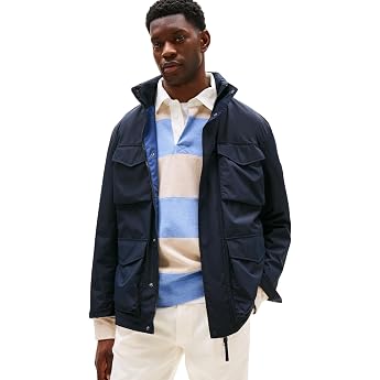Tommy Hilfiger Herren  bergangsjacke Packable Field mit Brusttaschen