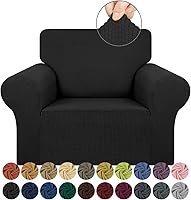 Vista 35 de KEKUOU - Funda elástica para sofá de 3 plazas (de 79 a 94 pulgadas), protector de muebles de 3 asientos con parte inferior elástica para niños