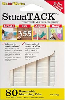StikkiTack, 2 oz, White, 80 Tabs