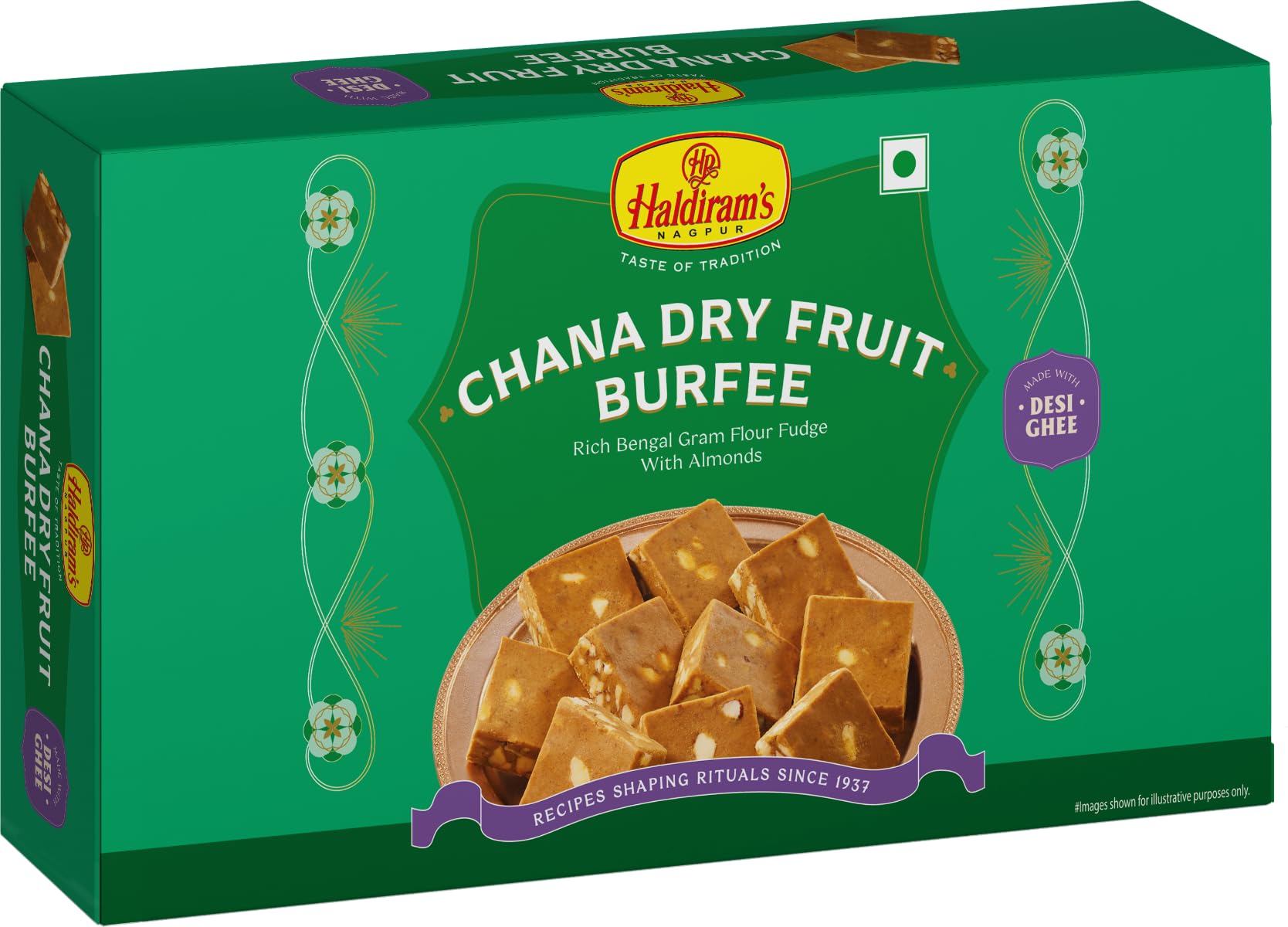 Haldirams Nagpur Chana Dry Fruit Burfee (250grms) (B0D9LZ2KF8) Amazon Price History, Amazon Price Tracker
