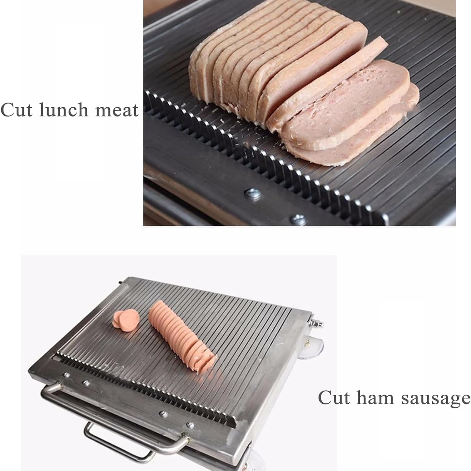 Krajalnica do rolek sushi, automatyczna maszyna do cięcia z powlekanym ostrzem, obszar cięcia 30 x 20 cm, rozstaw ostrzy 6 mm dla idealnie ukształtowanych bułek sushi i mięsa obiadowego