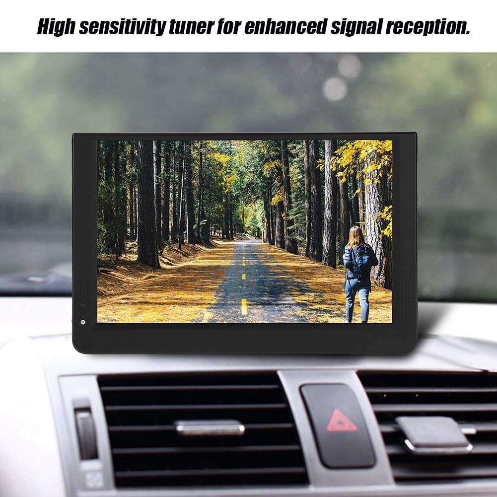 LCD TV - 1080P Portable Mini 12 Pouces 16: 9 LED Portable Lecteur Numérique TV Télévision
