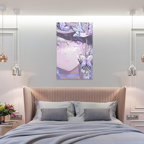 Miniatura 8 de Póster de anime japonés Beauty Girl (5) Póster artístico de pared con desplazamiento en lienzo, pintura, imagen, decoración de sala de estar,