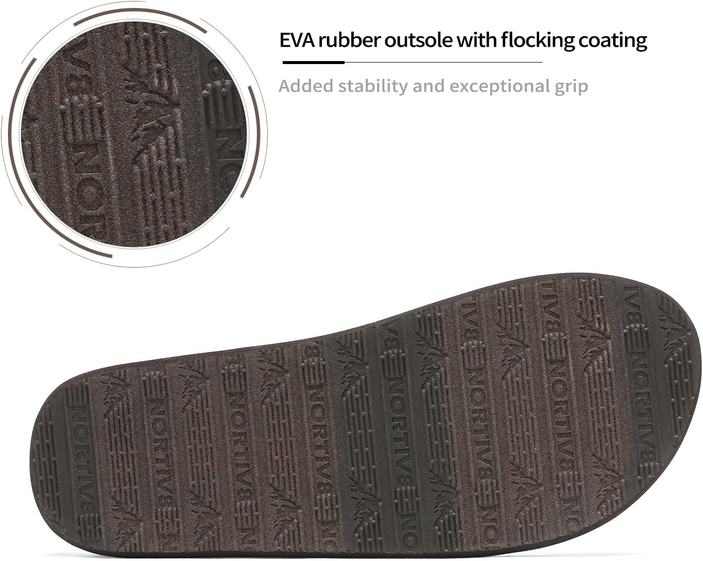 NORTIV 8 Men's Flip Flops Thong Sandals Comfortable Light Weight Beach Shoes 15 Beige