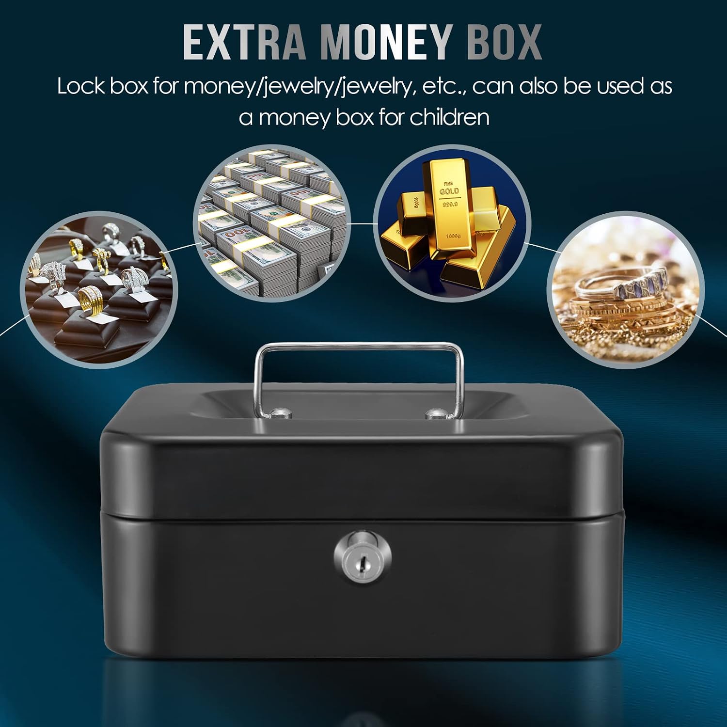 DIOSMIO Fireproof Safe Box with Lock Box Fireproof Bag 1.0 Safe Box Fireproof Waterproof for Home Digital Cabinet Safes for Cash Pistol Jewelry File
