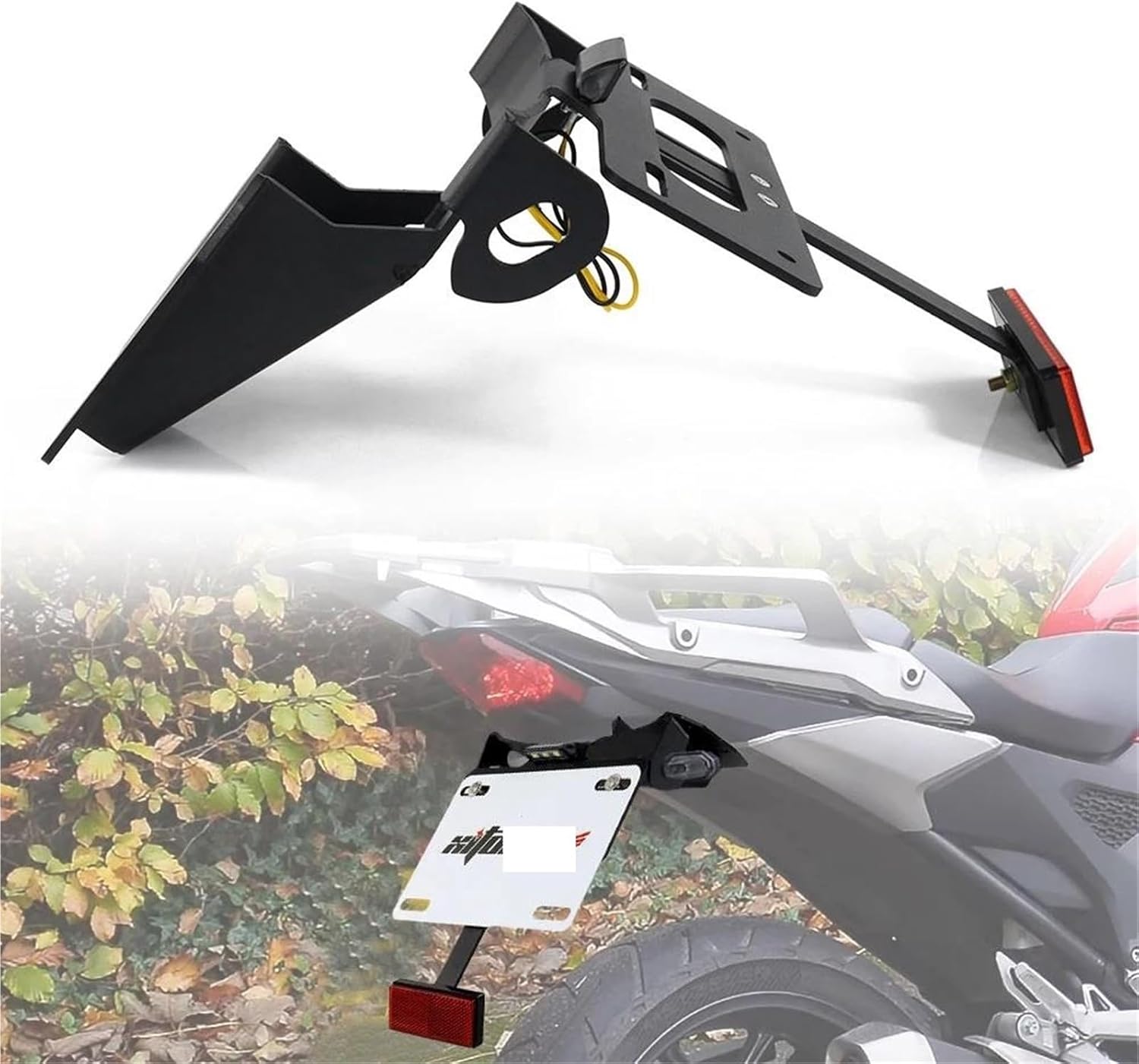 オートバイテールフレームブラケット ナンバープレートホルダー のために NC750X 2021 2022 2023 2024 オート