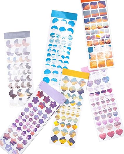 Amazon Kamizuki シール 空 景色 手帳シール スッテカー Diy 手作り 日記 ダイアリー カレンダー アルバム 家計簿 オシャレ 可愛い 円形 正方形 月 ハート 星 花 6枚x6パックセット シール ステッカー おもちゃ Amazon Kamizuki シール 空 景色 手帳シール スッテカー Diy 手作り 日記 ダイアリー カレンダー アルバム 家計簿 オシャレ 可愛い 円形 正方形 月 ハート 星 花 6枚x6パックセット シール ステッカー おもちゃ