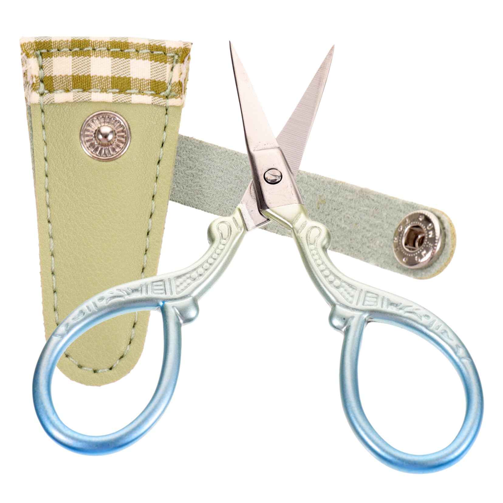 KOCKSHION Scissors Protection Cover Scissors Set Scissor Tool Leather Cover for Home Office Craft Diy