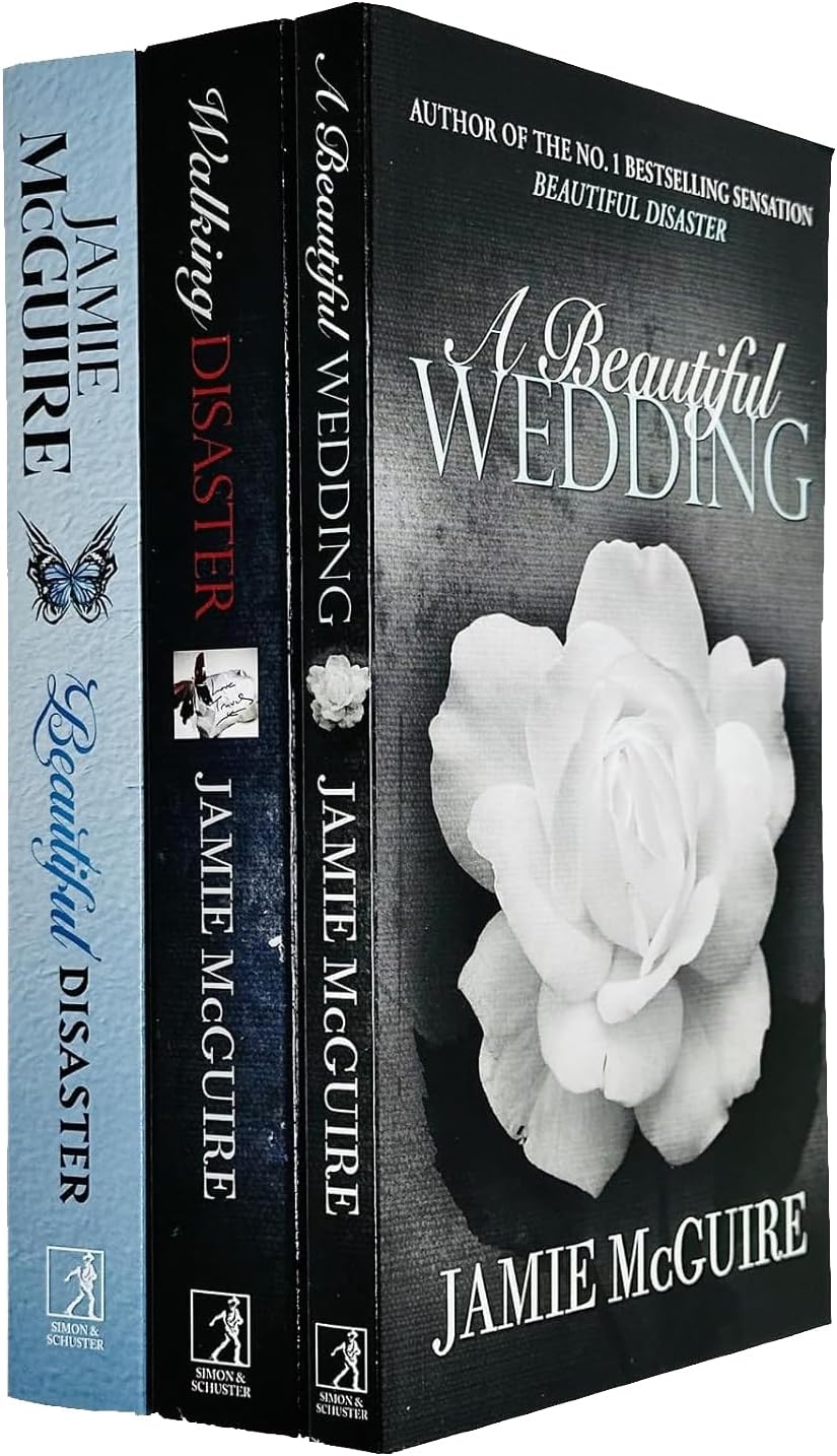 Beautiful Series Jamie McGuire Collection 3 Books Set (A Beautiful Wedding, Walking Disaster, Beautiful Disaster)