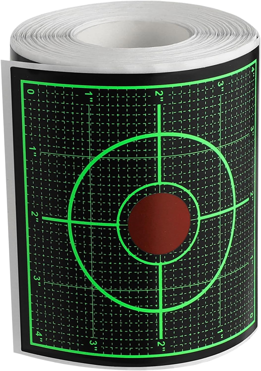 Green Sight in Splatter Target Stickers 4" Reactive Paper Targets with Precision Location, 200/400PCS Adhesive Shooting Target, Dark Grid Bottom Line Calibration for BB Gun/Pellet Gun/Airsoft