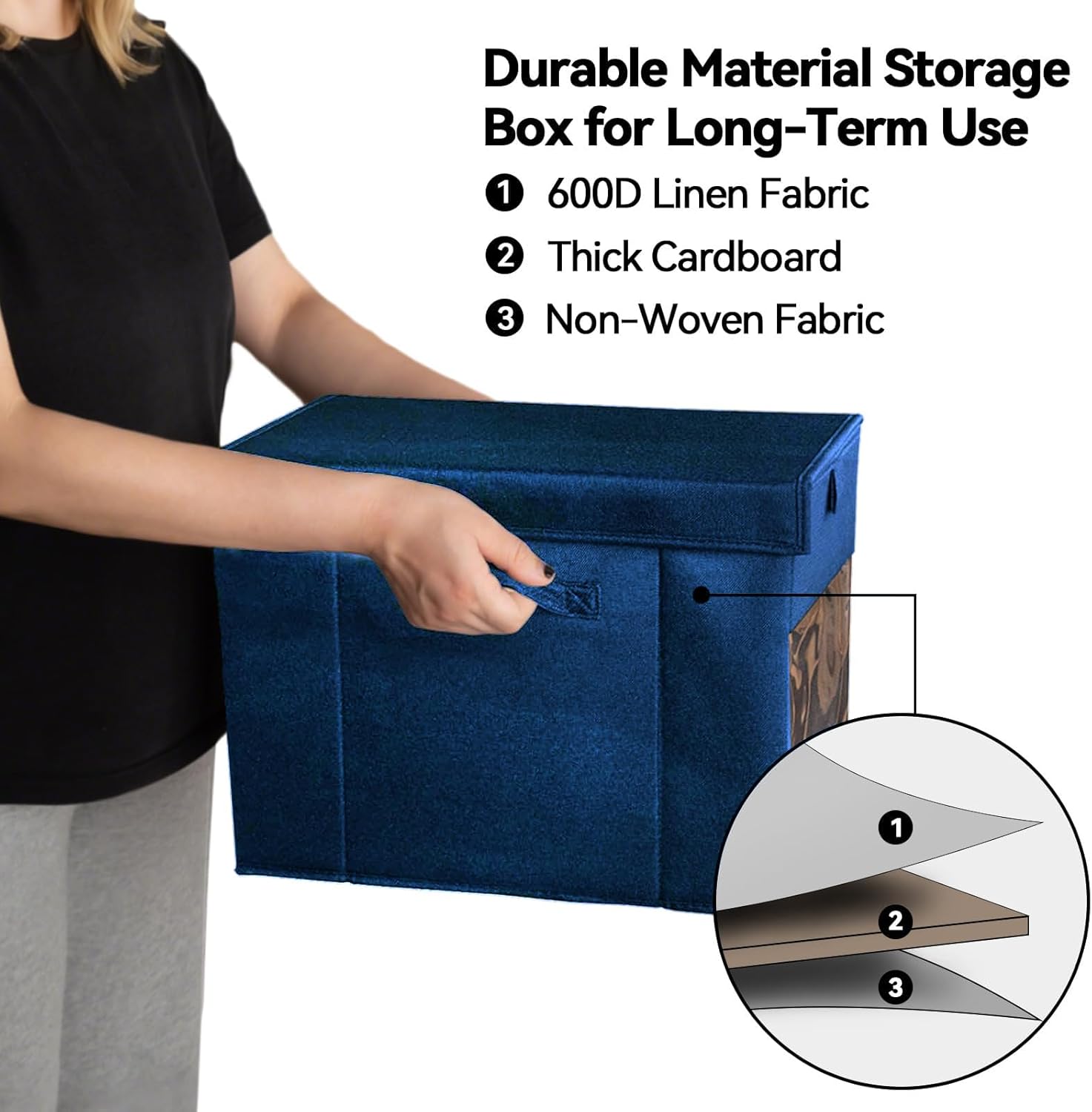 2 Pack Comic Book Storage Box with Lid for Modern Age, Collapsible Magazine Organizer with Clear Window, Blue