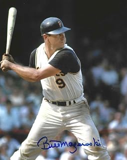 Mazeroski autographed 8x10 Pirates photo