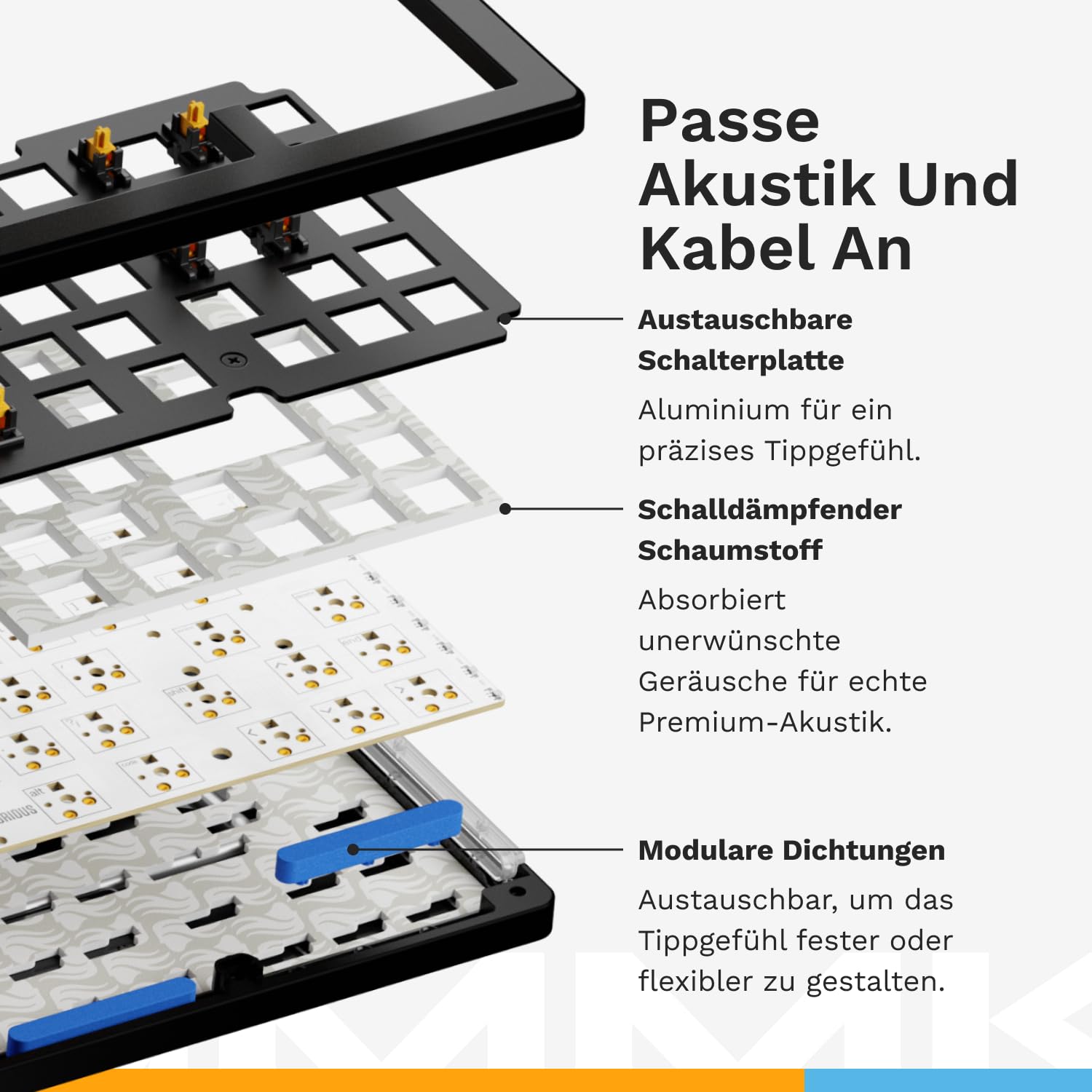GLORIOUS GMMK 3 PRO HE 75% Anpassbare Tastatur w/Knob, ISO (Schwarz) | Rapid Trigger, Hall-Effekt, 8K-Abrufrate, Modulares Aluminiumgehäuse, Dichtungssystem, Hot-Swap für MX- & HE-Schalter, Gamer