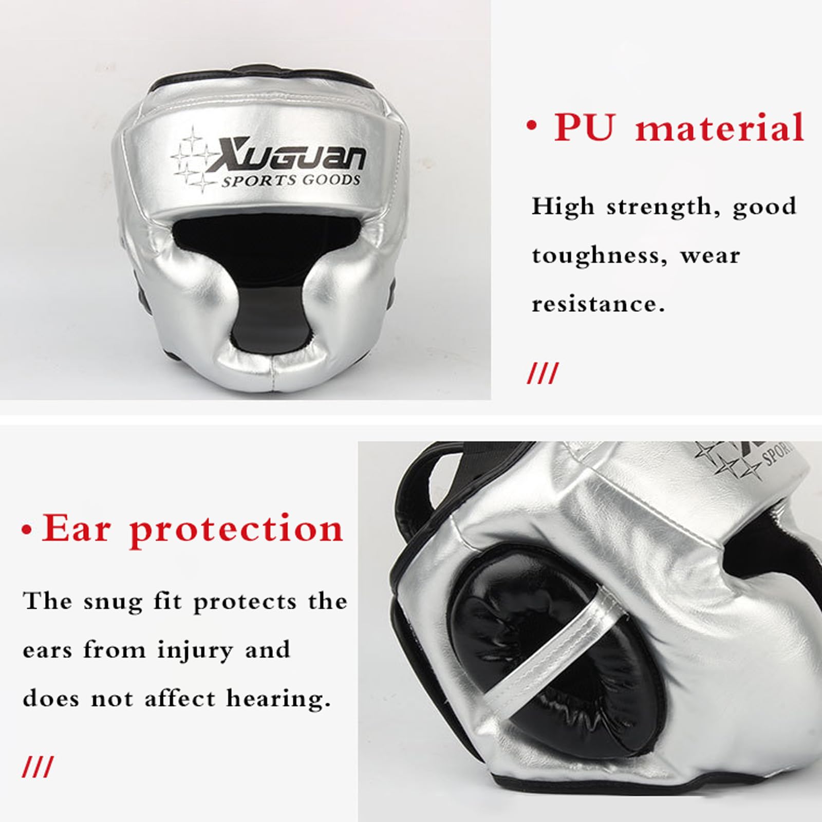 Cascos da Boxe,Cascos da Boxe per Sparring,Cascos per Kickboxing,cascos per Arti Marziali,Cascos Allenamento Boxe,Misura Regolabile,per Boxe,MMA,Muay Thai,Kickboxing e Arti Marziali