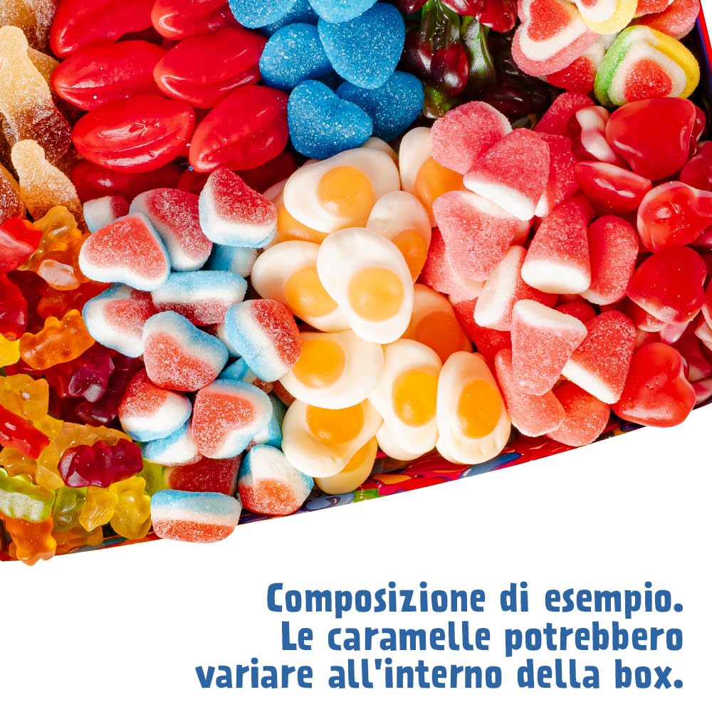 Wunnie box by American Uncle – Idea Regalo San Valentino per lei o per lui, fidanzato o fidanzata, regalo anniversario – box caramelle San Valentino da 1kg