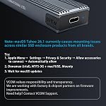 M.2 NVME SATA SSD Enclosure Adapter ,V VCOM Tool-Free USB 3.2 Gen 2 10Gbps NVMe PCI-E 6Gbps SATA M-Key / B+M Key Solid State Drive External Adapter with UASP Trim, for SSDs 2242 2260 2280