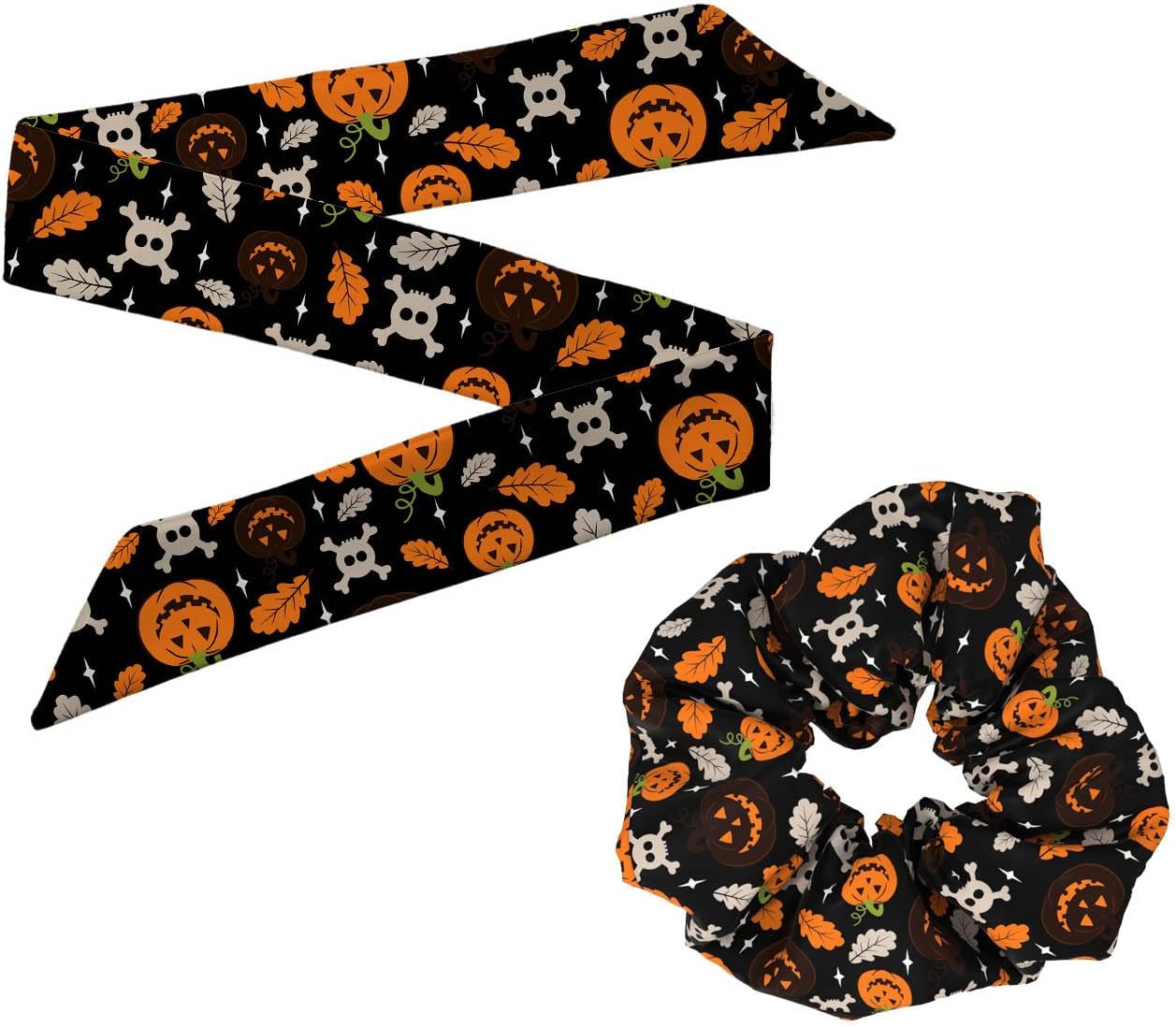 BBTDIN Halloween Handbag Scarf Halloween Neckerchief Halloween Purse Handle Scarves Halloween Neck Tie Scarf NSF03