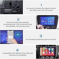Vista 8 de Adaptador inalámbrico de Car-Play AI Box Lite Android Auto para juegos de coches con cable de fábrica, caja multimedia inteligente para automóvil