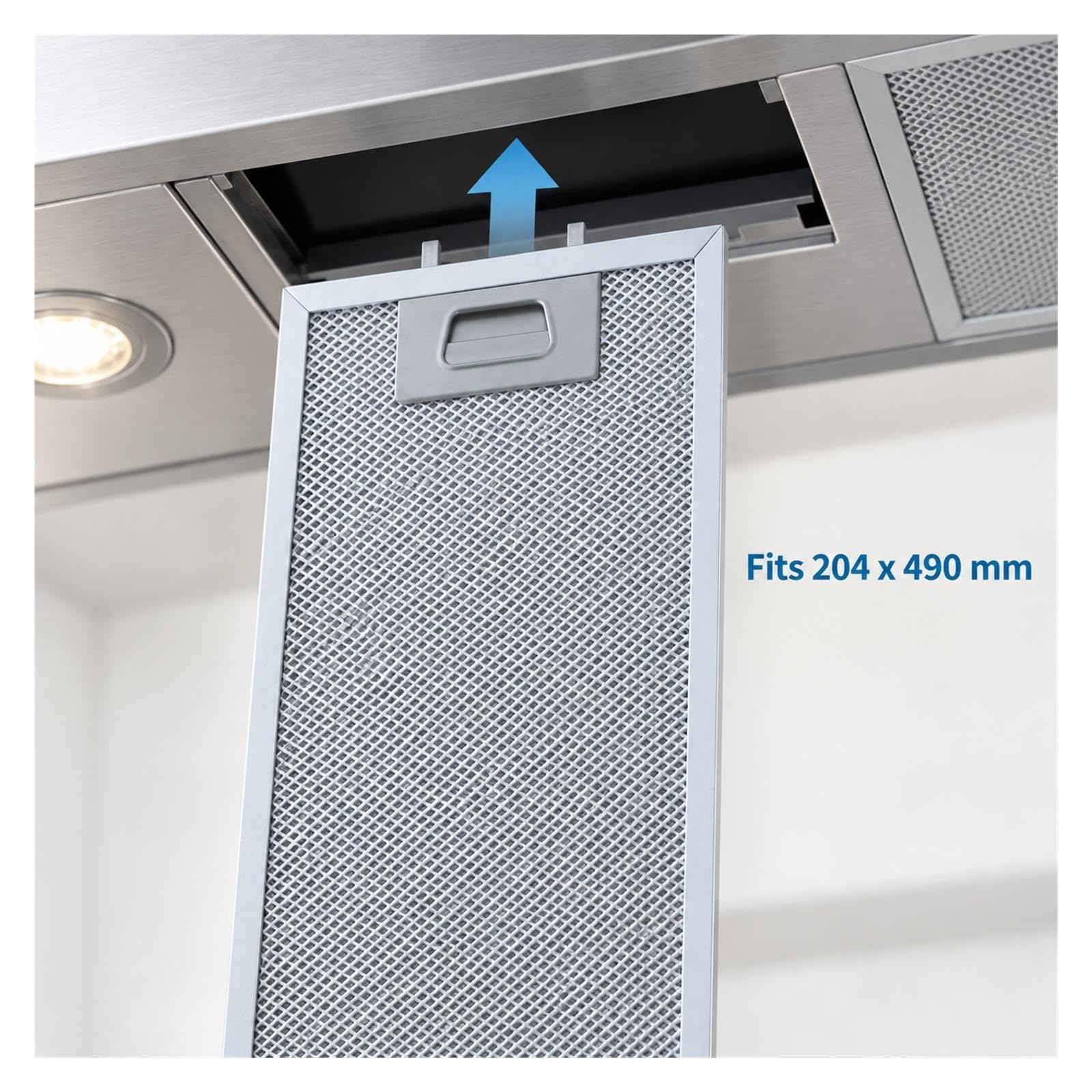 Filtro per Cappa Compatibile con Orbegozo 11126329 204 x 490 mm