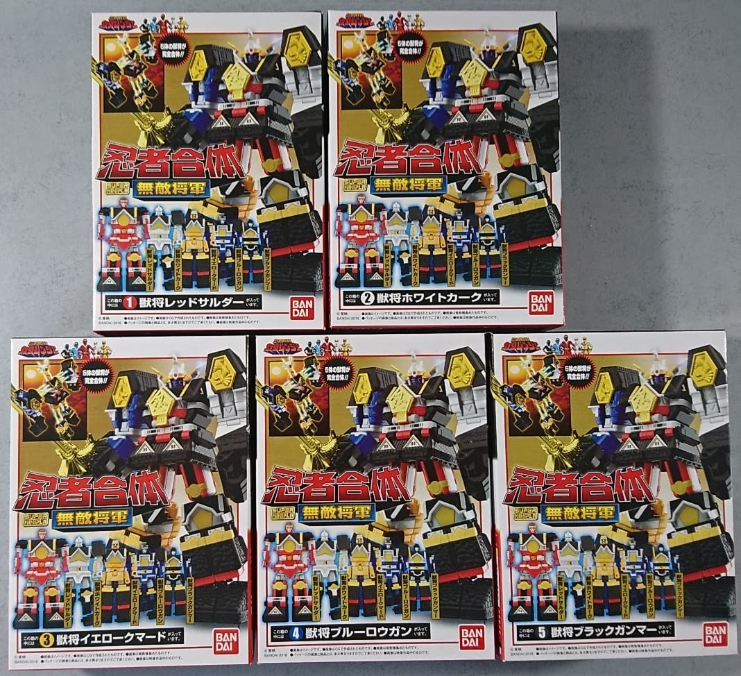 Amazon.co.jp: スーパーミニプラ 忍者合体 無敵将軍 全5種セット 忍者 