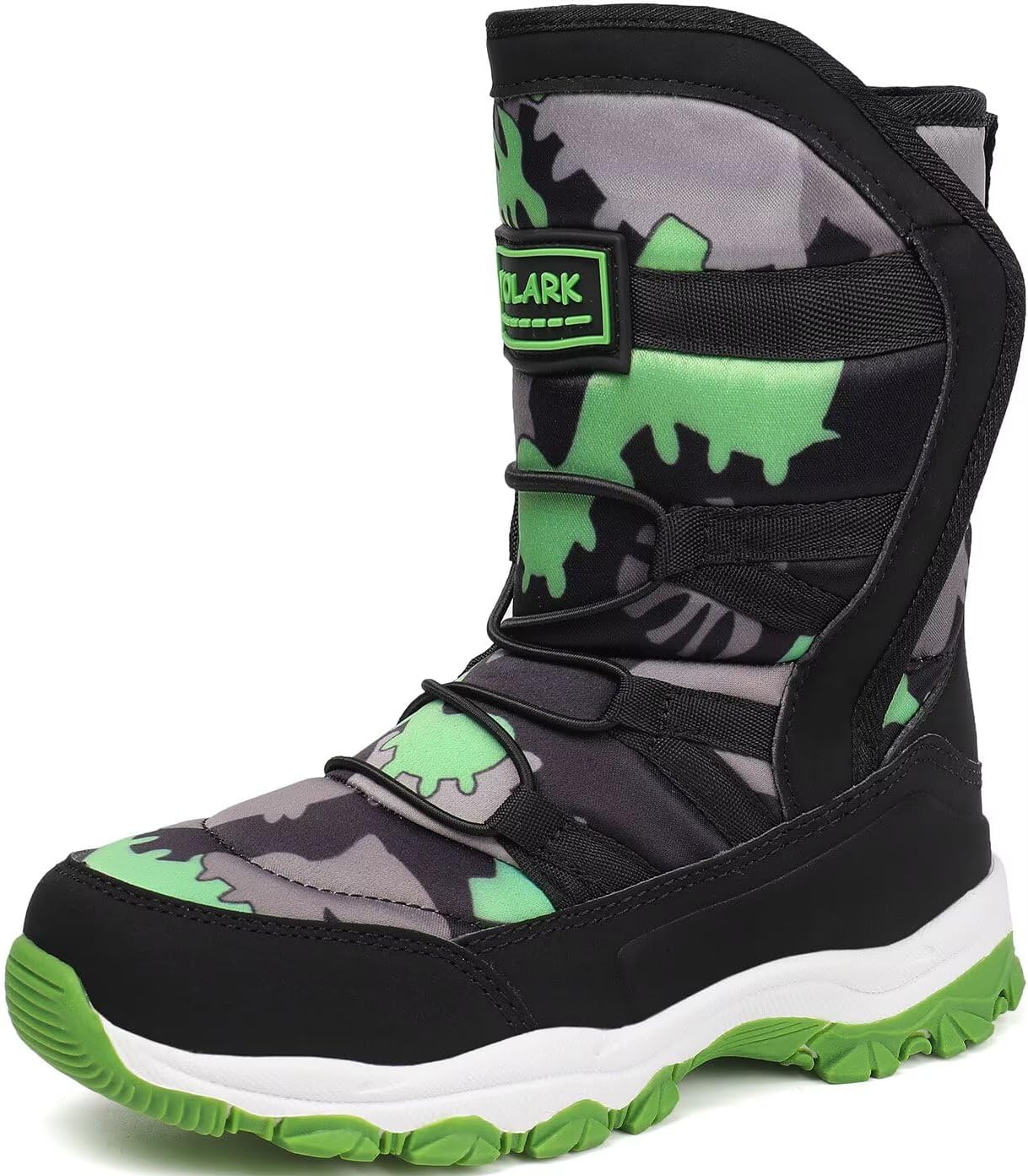 Boys Girls Snow Boots Kids Winter Waterproof Slip Boots Outdoor Resistant Cold Weather Warm Shoes (Toddler/Little Kid/Big Kid)
