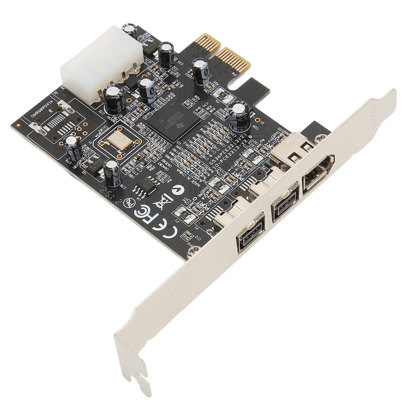 2 1394B Ports 1 1394A Port, PCIE to 1394b Video Capture Card, 3 Ports PCI Express Firewire Card, PCIe Combo Host Card for Windows 2000/2003/visa/win 7