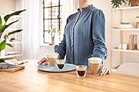Vista 2 de DeLonghi Juego de 2 vasos térmicos de doble pared para espresso, 3 onzas