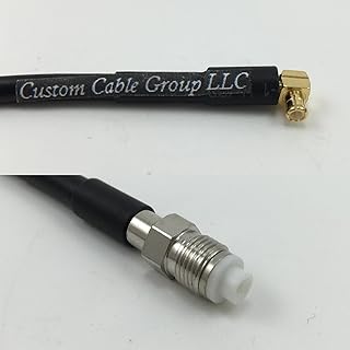 6 inch RG188 MCX MALE ANGLE to FME FEMALE Pigtail Jumper RF coaxial cable 50ohm Quick USA Shipping