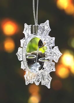 Flowing Water Zen Stones Decorations Indoor Outdoor for Home Office Classroom, Modern Country Abstract Art Hanging Snowflake Ornaments Halloween Thanksgiving Xmas Tree Party Decor