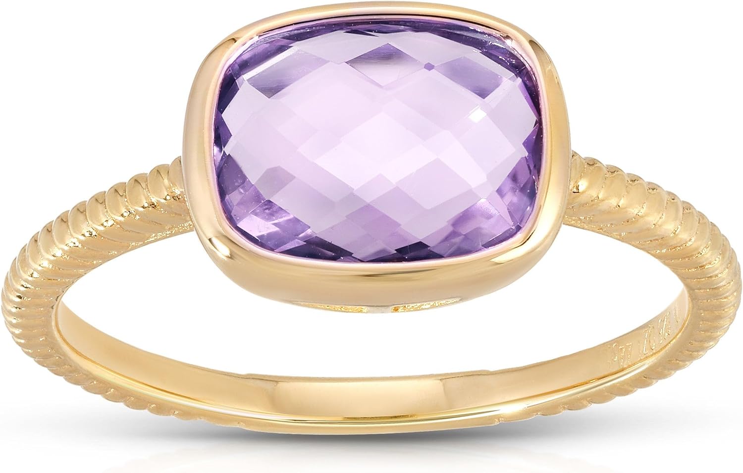 Cushion Faceted Candy Ring