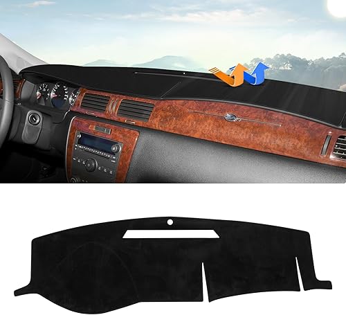 Vista 15 de Autorder Cubierta de Alfombrilla del Tablero para Chevy Silverado Sierra 2007-2013, Chevy Tahoe Suburban Denali Avalanche y GMC Yukon/XL 2007-2014