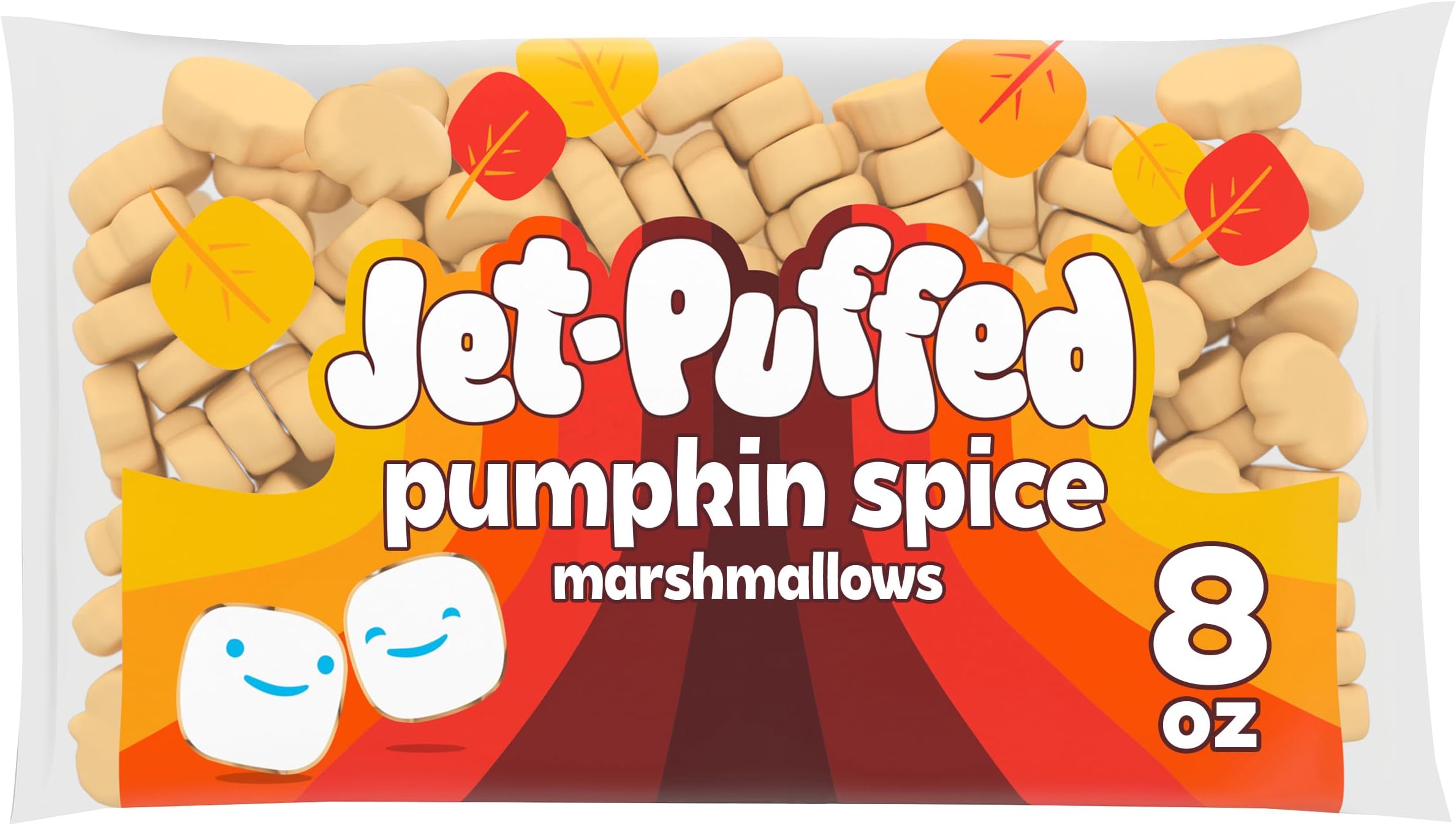 Jet-Puffed Pumpkin Spice Pumpkin-shaped Marshmallows, 8 oz. Bag