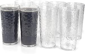Yalin Acrylic Plastic Tumblers Reusable Stackable BPA Free Shatterproof ...