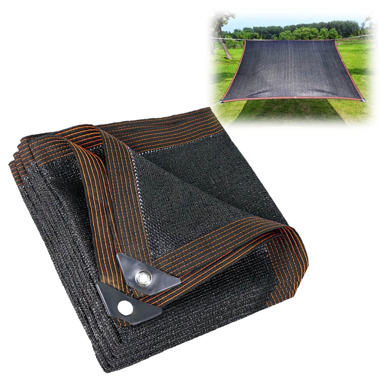Tenda a vela per esterni, 85% tessuto ombreggiante, resistente telo in rete per patio, giardino e serra, disponibile in misure 2 x 4 m, 3 x 8 m, 4 x 6 m, 6 x 10 m, 8 x 8 m (3 m x 8 m)